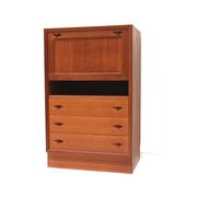 Vintage secretary desk designed by Henry W. Klein for Bramin made in the 1960s