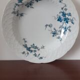 plates Bernardaud Limoges saint saens B & C blue vines