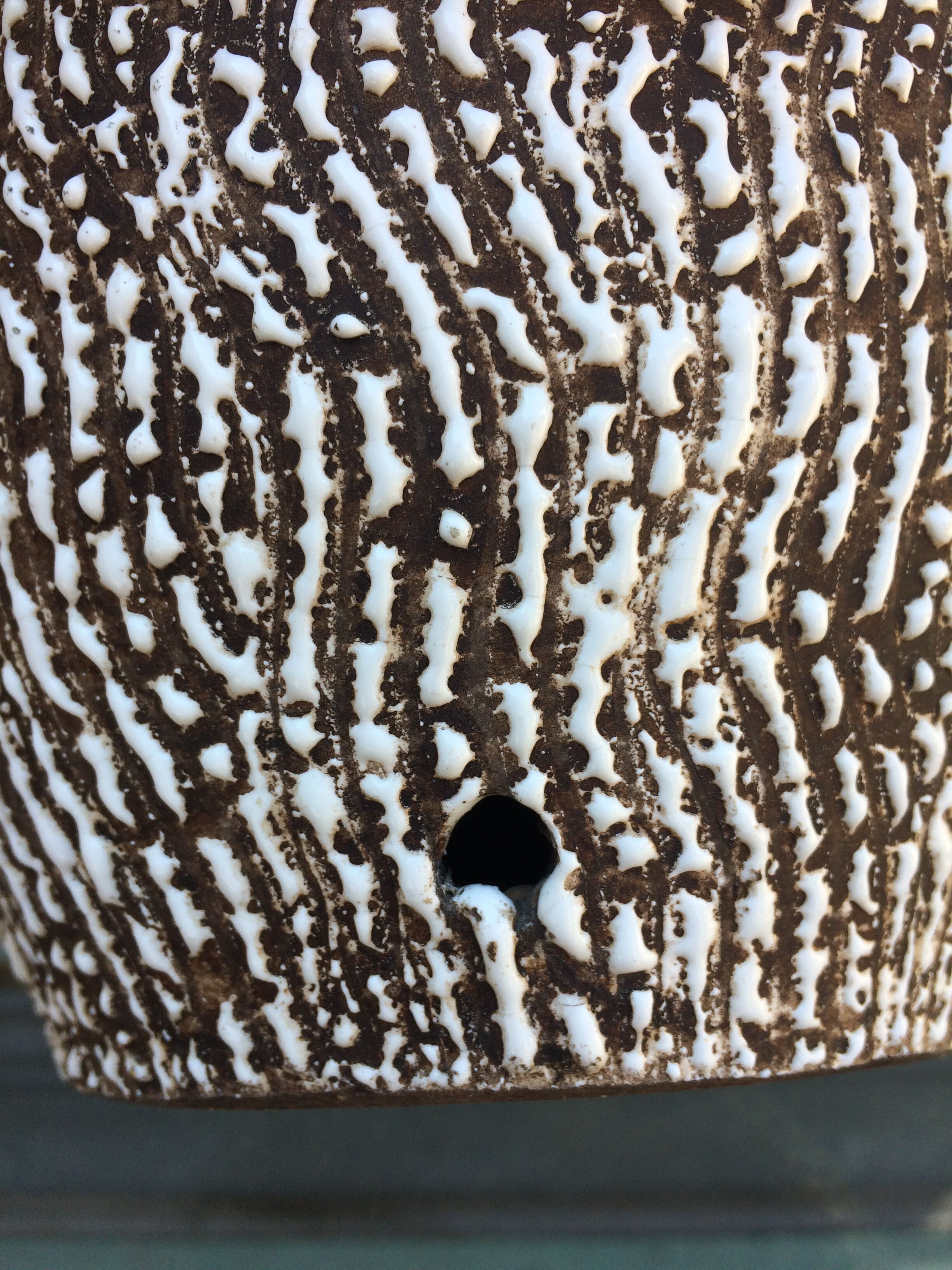 Pied de lampe en céramique