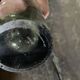 Danish Holmegaard blown glass vase