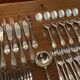 Silver-plated metal cutlery in Louis XV style