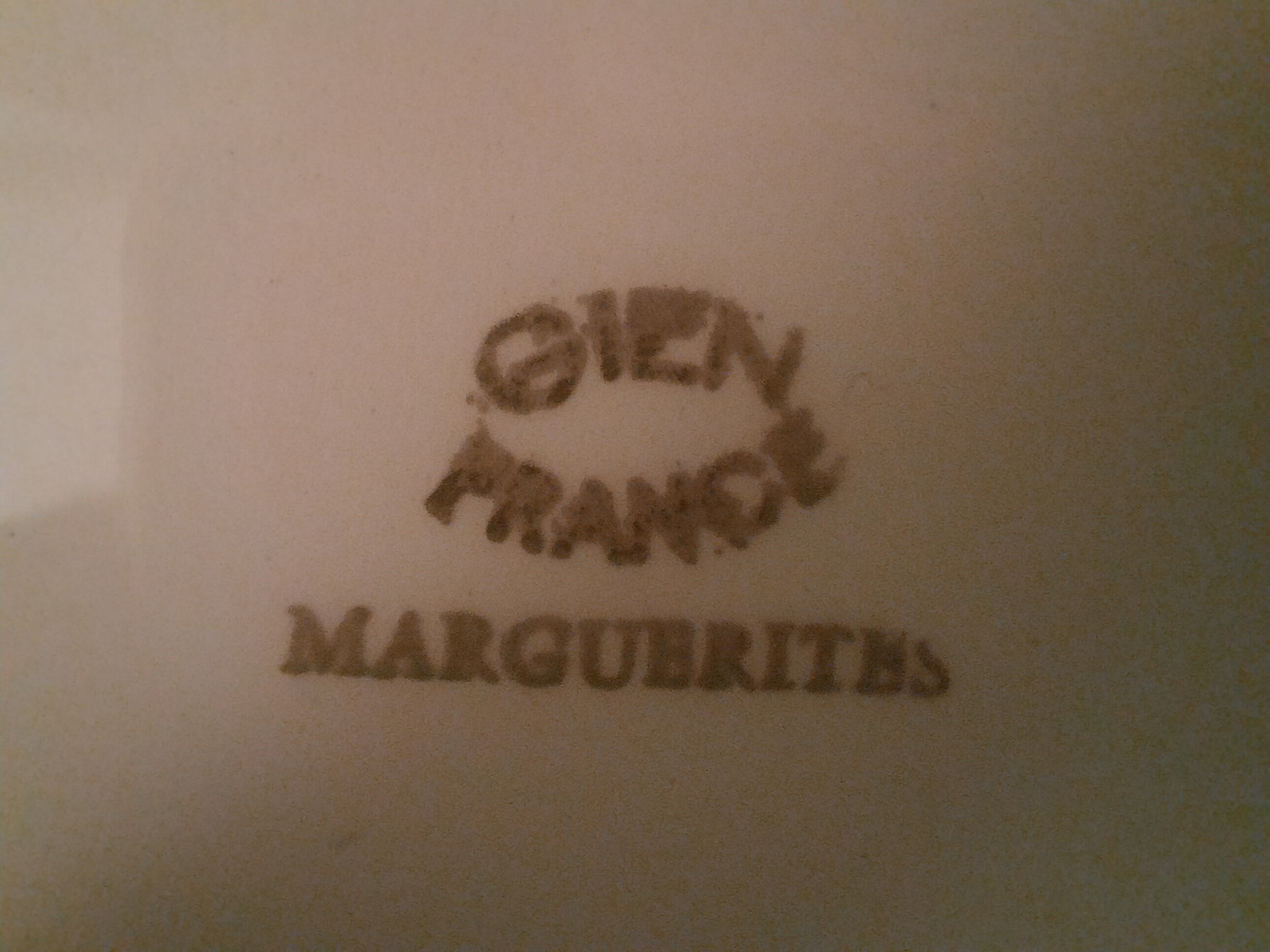 Lot plates Gien model marguerite