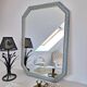 Miroir octogone bleu vintage