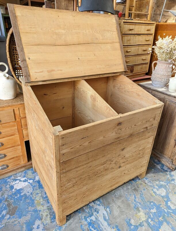 Raw wooden chest