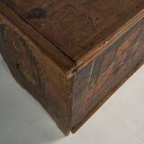 Antique solid wood trunk (circa 1890)