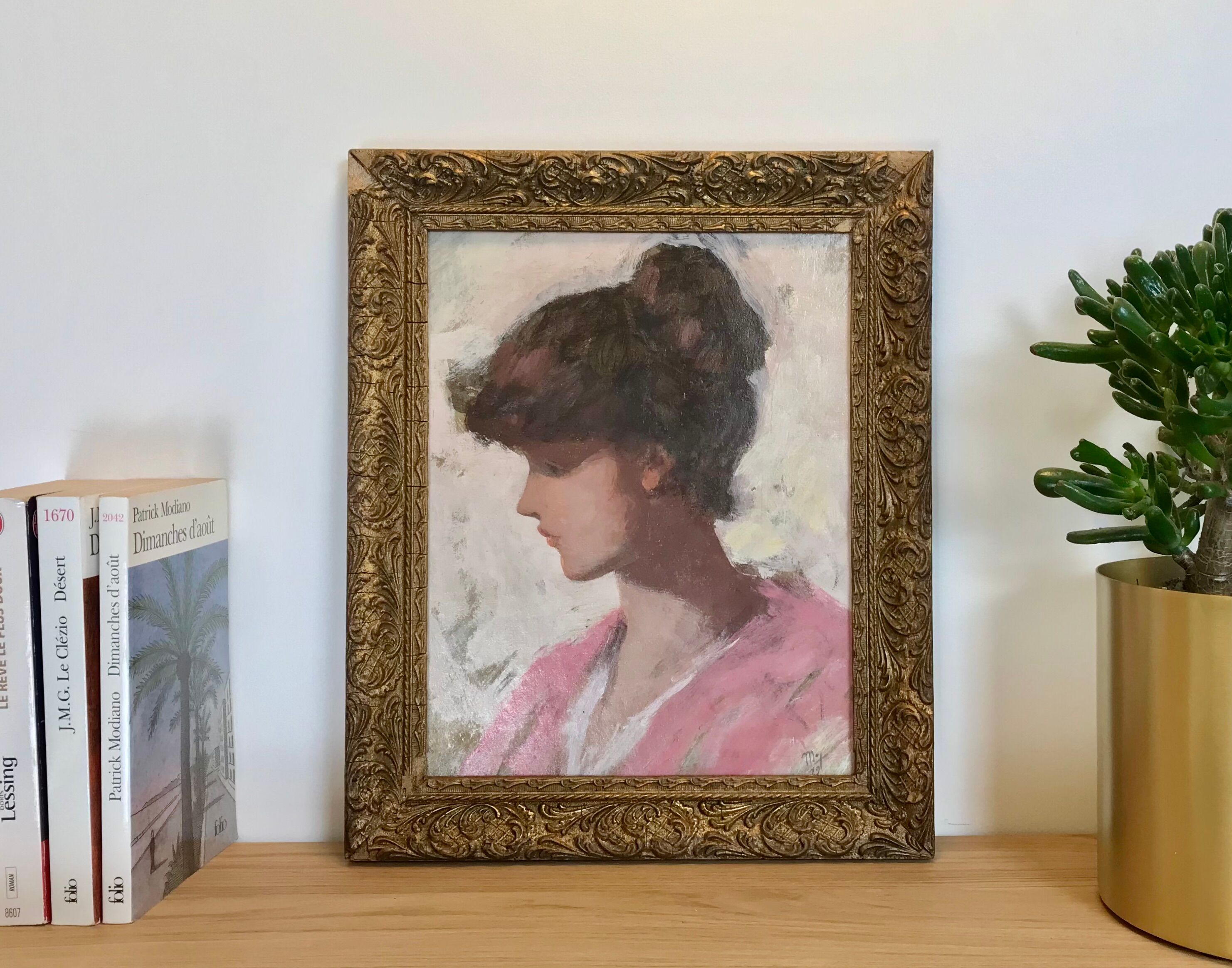 Young woman in profile