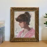 Young woman in profile