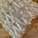 Vintage structured glass globe pendant light drops