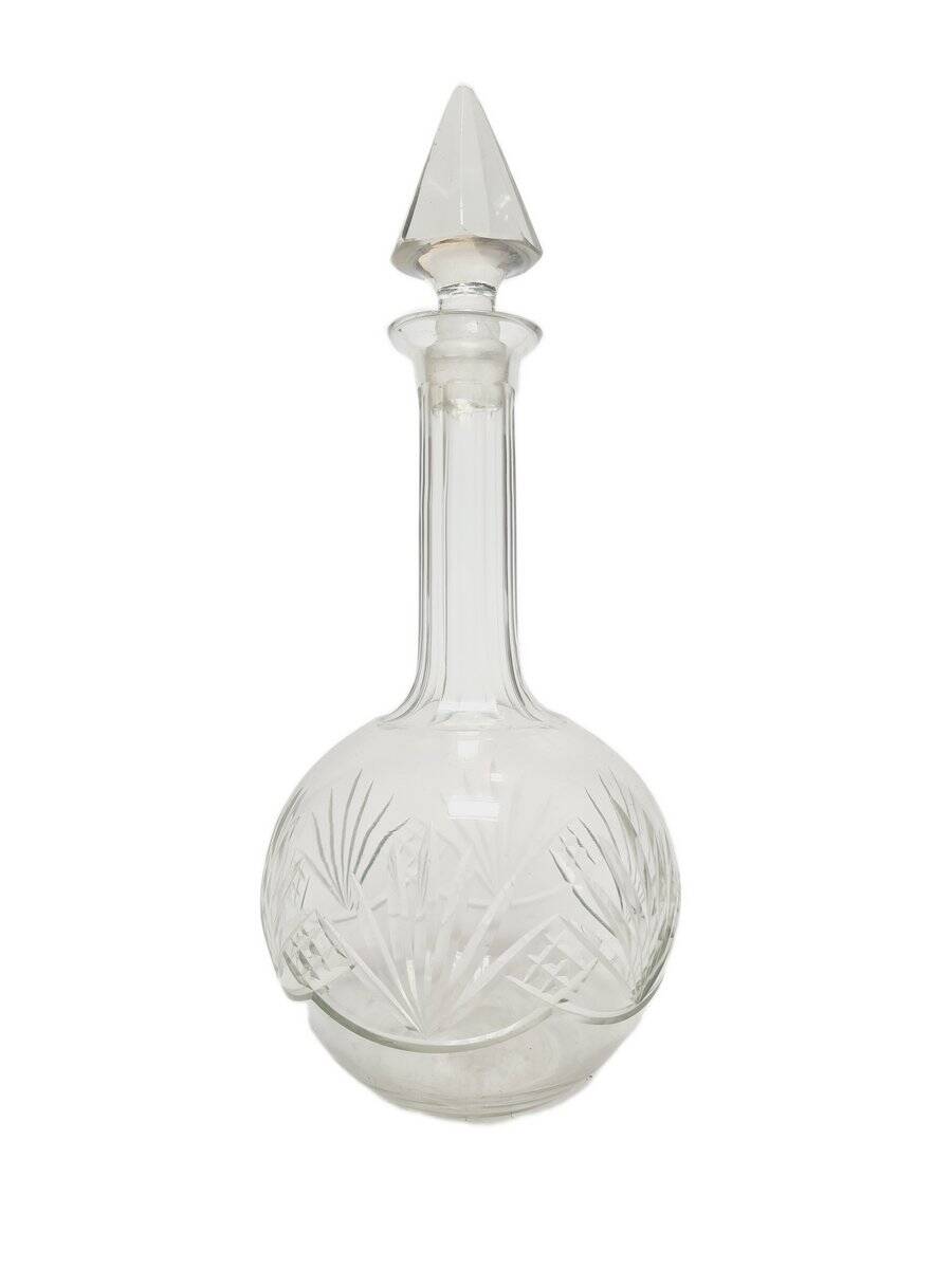 Art Deco crystal carafe, Germany, 1900s