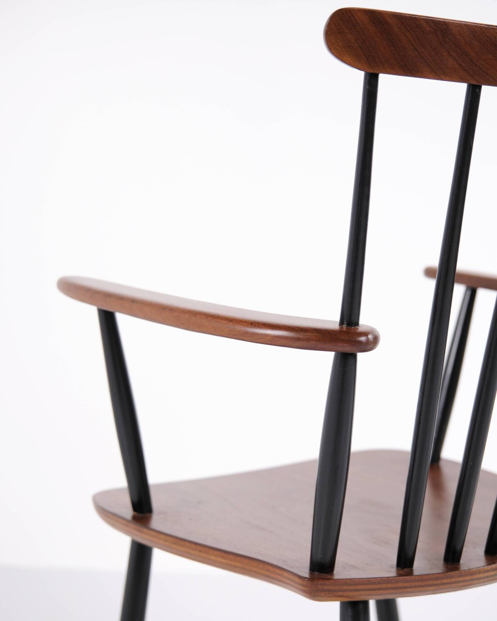 Armchair - Rosewood and black painted - Poul M. Volther - Farstrup - 1960s