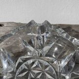 Vintage 1970s cut glass ashtray