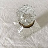 Carafe vintage bouchon boule col argenté