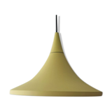 Danish lacquered metal suspension lamp, 1980s