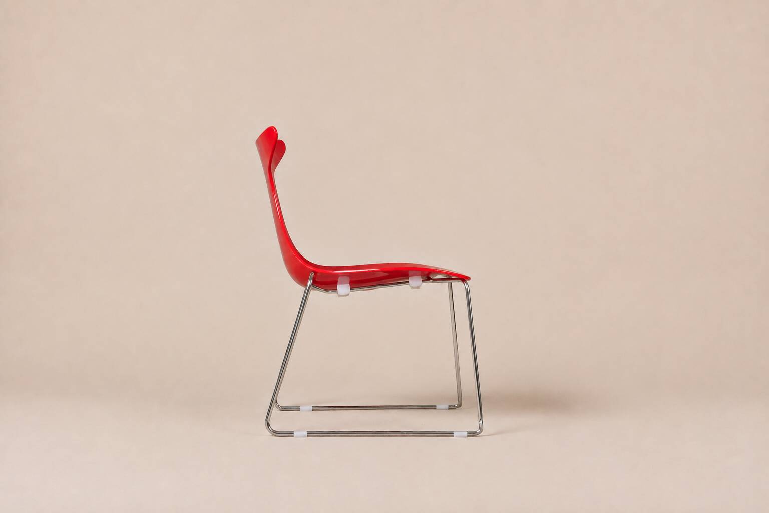 Gino Carollo x Ciacci Kreaty — Suite de quatre « Delfy » rouge — c. 1990