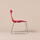 Gino Carollo x Ciacci Kreaty — Suite de quatre « Delfy » rouge — c. 1990