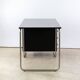 1960s desk in Bauhaus style, black lacquered