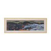 Gerhard Lundberg 1905-1980 peinture moderne suédoise, 1972, huile sur panneau, encadré