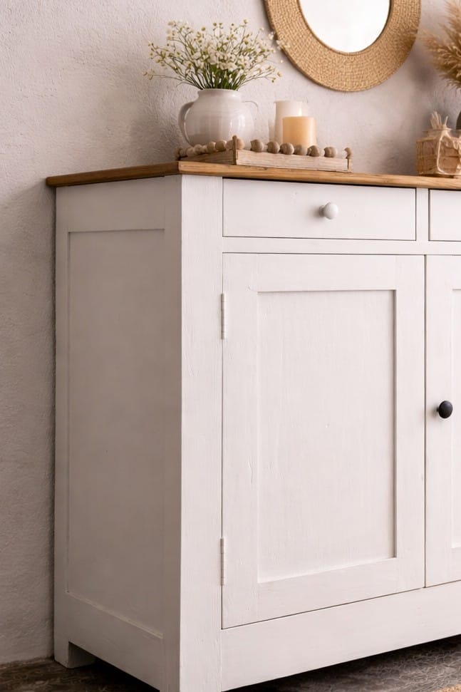 Parisian buffet in fir – chic country/bohemian style