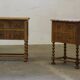 Vintage Danish modern oak nightstands by Henning Kjærnulf, 1960s, set of 2