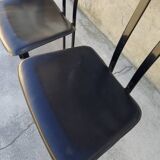 Set of 4 chairs Design Italy signed Cattelan 1980 vintage
