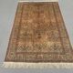 Vintage Turkish Silk Rug, 180x116 cm, Kayseri, Pink Blue Green, Handmade