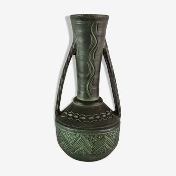 Terracotta vase amphora type Ancient Rome, 1970, ceramic, vintage