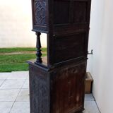 Ancien meuble vaisselier bois massif sculpté