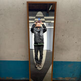 Graphic mirror, Jacques Hitier for Marly brothers. 1960