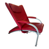 Wk Living Leather Armchair Spot 698 red