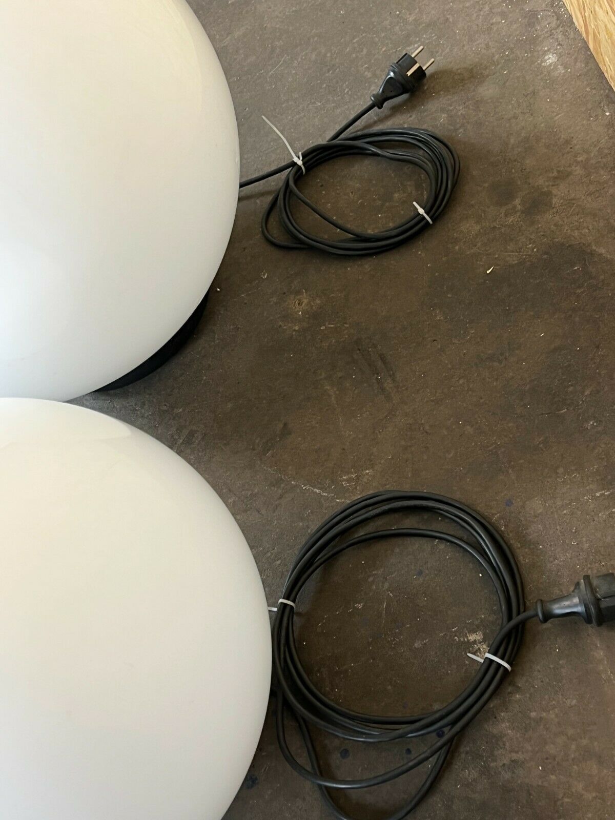 2x 60s 70s ball lamp floor lamp Acrilico PMMA Made in Italy Design 60s