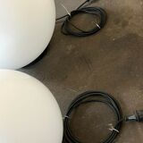2x 60s 70s ball lamp floor lamp Acrilico PMMA Made in Italy Design 60s