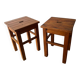 Paire de tabourets scandinave vintage