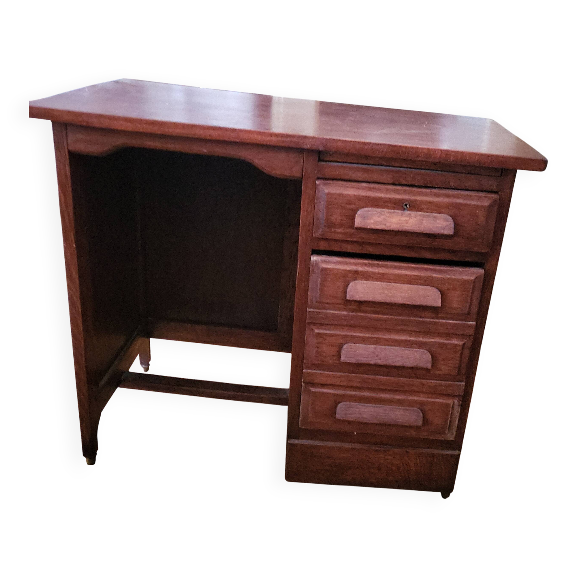 Vintage mahogany school desk