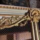 Bookcase in gilded wood and restored wood from the Napoleonic III period.