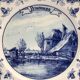 Former delft plat printemps heineken 1990 ceramics white - vintage blue
