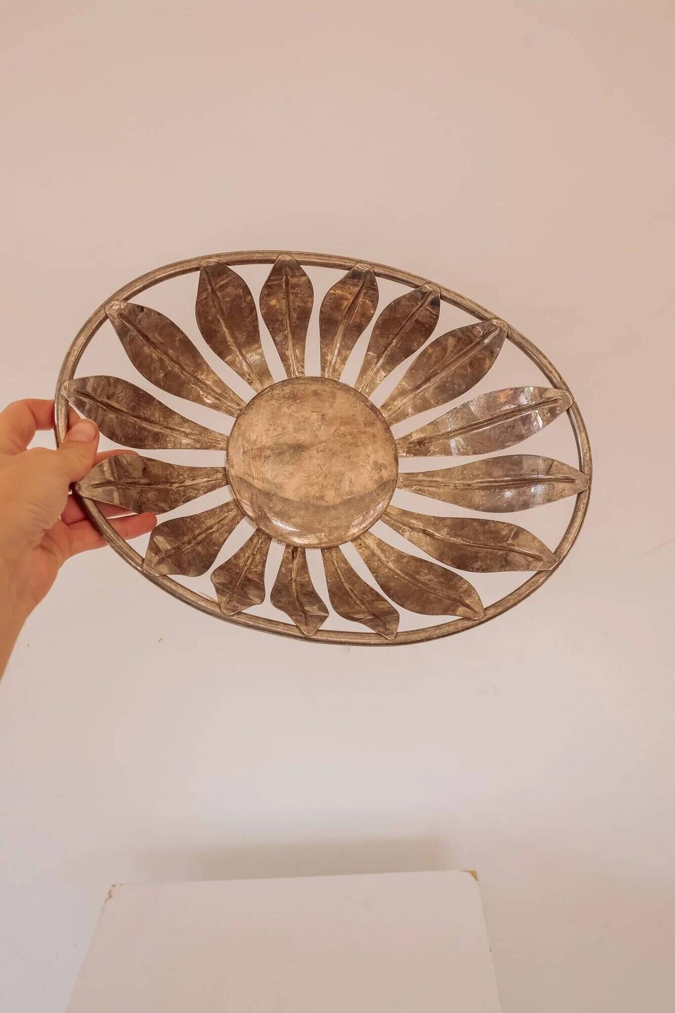 Vintage silver bread basket