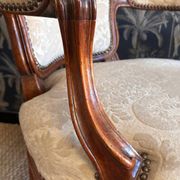 Pair of Louis XV armchairs stamped Nogaret in Lyon, 18th century