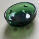 Bol vintage en verre de Murano, vert émeraude, Vetrerie Empoli fabriqué en Italie