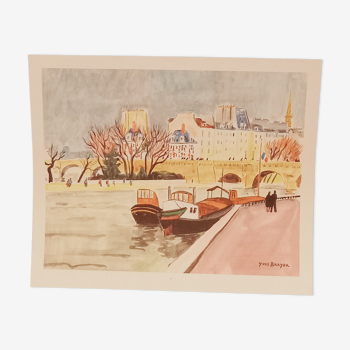Lithographie originale d'Yves Brayer