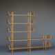 Large bookcase or shelving unit by Willem Lutjens for Gouda de Boer, 1950s