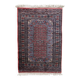 Handmade vintage Uzbek Bukhara rug 64cm x 94cm 1950s
