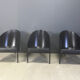 Ensemble de 3 chaises vintage Pratfall par Philippe Starck pour Driade, 1982