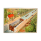 Affiche scolaire le canal la gare de marchandises