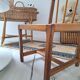 Chaise enfant en bois vintage