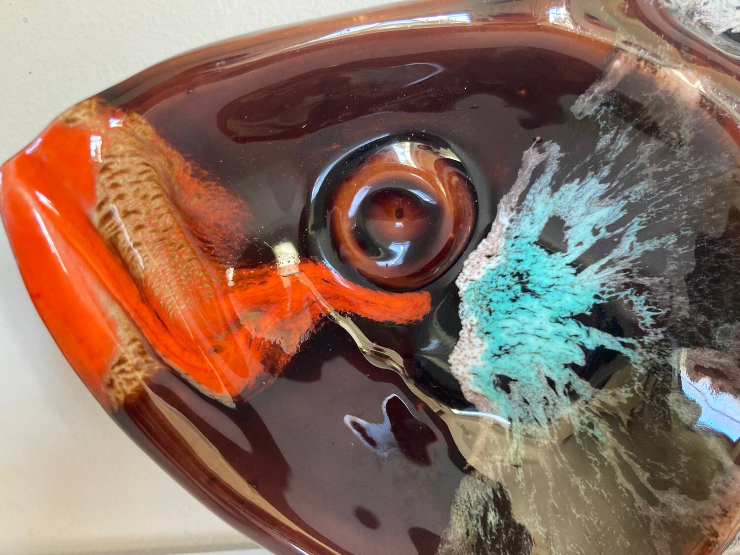 Fish-shaped dish in the Vallauris style