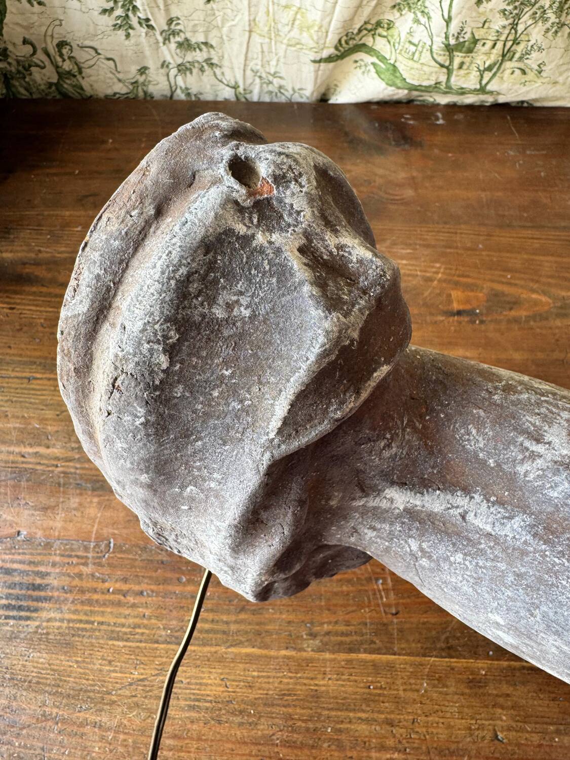 Rare and imposing wall light, torchiere mid-20th century