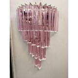 Applique murale en verre triedro murano rose triedro murale