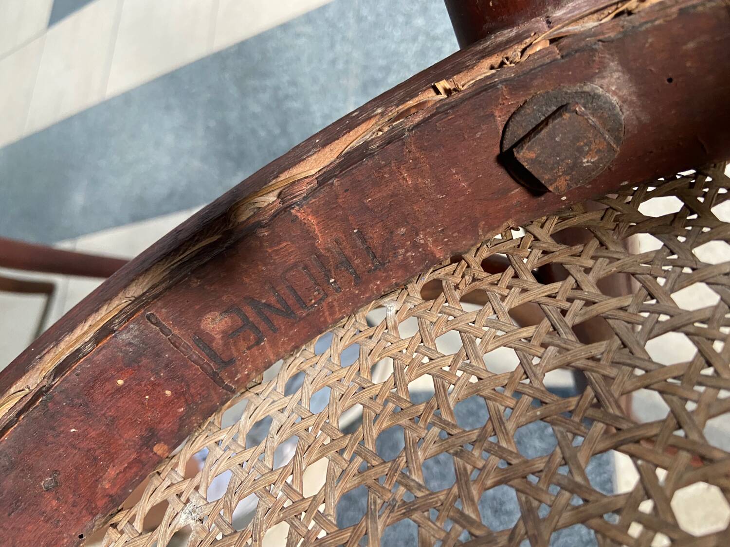 Set of 7 Thonet bistro chairs