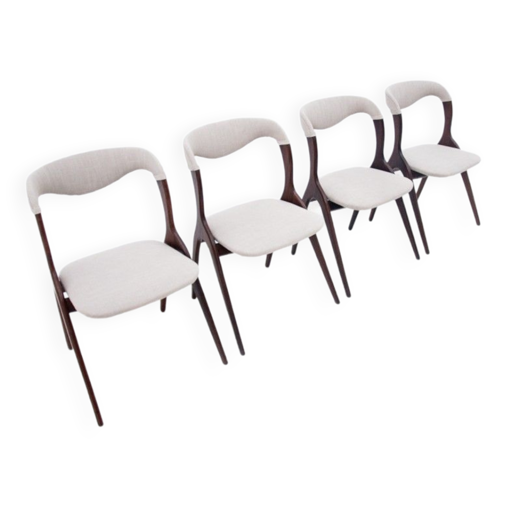 A set of chairs, Denmark, 1960s. After renovation.