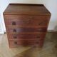 Art Deco chest of drawers with 4 drawers in oak, France 1930s-50s